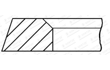 Pístní kroužek GOETZE ENGINE 3.0mm 005IF GOE13