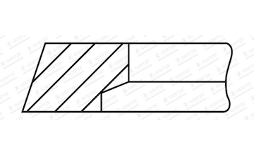 Pístní kroužek GOETZE ENGINE 3.0mm 005IWU CR P F12