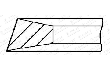 Pístní kroužek GOETZE ENGINE 3.0mm 009 P IKA