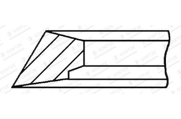 Pístní kroužek GOETZE ENGINE 3.0mm 009IWU P F14