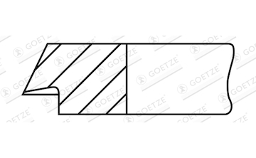 Pístní kroužek GOETZE ENGINE 3.0mm 026 CK P IKA