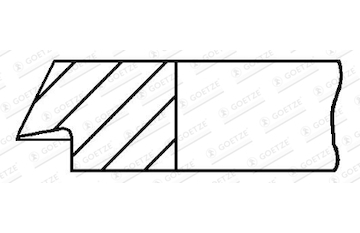 Pístní kroužek GOETZE ENGINE 3.0mm 026 F14
