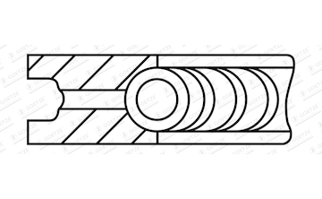 Pístní kroužek GOETZE ENGINE 3.0mm 230 NT ST