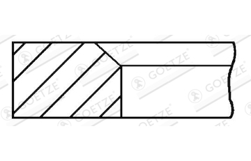 Pístní kroužek GOETZE ENGINE 3.5mm 001IF MO P IKA