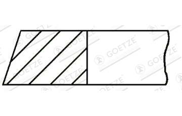 Pístní kroužek GOETZE ENGINE 3.5mm 005 P GOE13