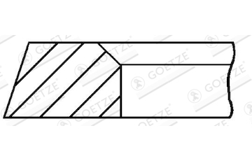 Pístní kroužek GOETZE ENGINE 3.5mm 005IF GOE13