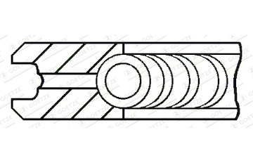 Pístní kroužek GOETZE ENGINE 3.95mm 231 P GOE12