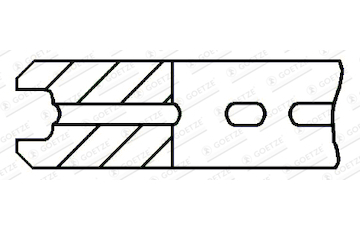 Pístní kroužek GOETZE ENGINE 4.0mm 031 CR P KV1