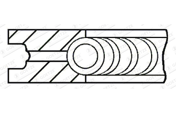 Pístní kroužek GOETZE ENGINE 4.0mm 230 P GOE13