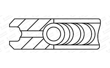 Pístní kroužek GOETZE ENGINE 4.0mm 231 CR FE ST