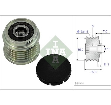 Předstihová spojka INA 535 0008 10