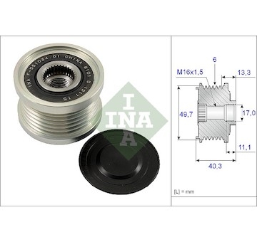 Předstihová spojka INA 535 0093 10