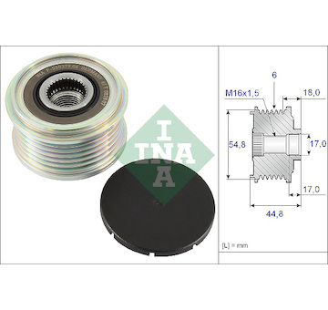 Předstihová spojka INA 535 0114 10