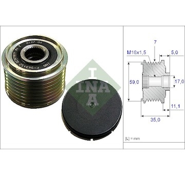 Předstihová spojka INA 535 0159 10