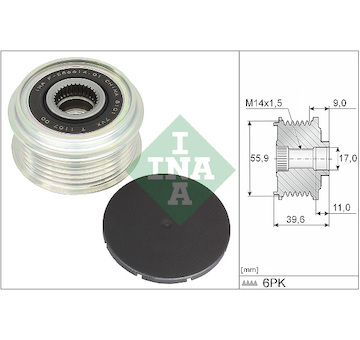 Předstihová spojka INA 535 0340 10