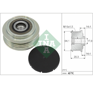 Předstihová spojka INA 535 0350 10