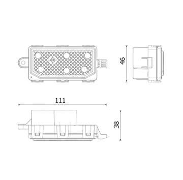 Regulace, vnitřní ventilace MAHLE ORIGINAL ABR 165 000P