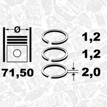 Sada pístních kroužků ET ENGINETEAM R1010650