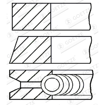 Sada pístních kroužků GOETZE ENGINE 08-101307-00