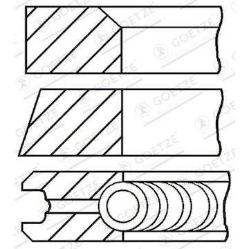 Sada pístních kroužků GOETZE ENGINE 08-101700-00