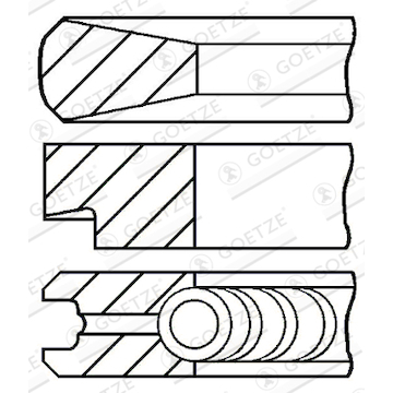 Sada pístních kroužků GOETZE ENGINE 08-103906-00