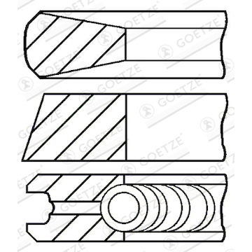 Sada pístních kroužků GOETZE ENGINE 08-104300-00