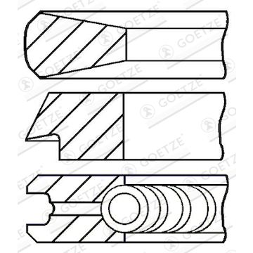 Sada pístních kroužků GOETZE ENGINE 08-108200-00