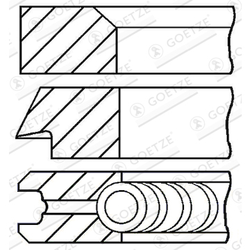 Sada pístních kroužků GOETZE ENGINE 08-109107-00