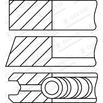 Sada pístních kroužků GOETZE ENGINE 08-109900-10