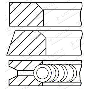 Sada pístních kroužků GOETZE ENGINE 08-110200-00