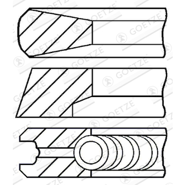 Sada pístních kroužků GOETZE ENGINE 08-115800-00