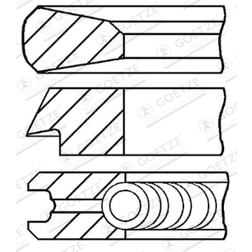 Sada pístních kroužků GOETZE ENGINE 08-119807-00