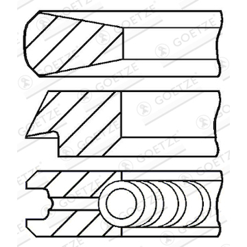 Sada pístních kroužků GOETZE ENGINE 08-121800-00