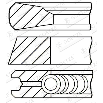 Sada pístních kroužků GOETZE ENGINE 08-123900-10