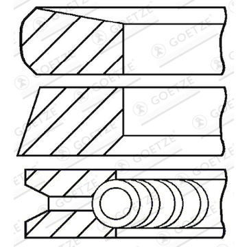 Sada pístních kroužků GOETZE ENGINE 08-127400-00