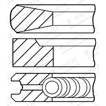 Sada pístních kroužků GOETZE ENGINE 08-131500-10