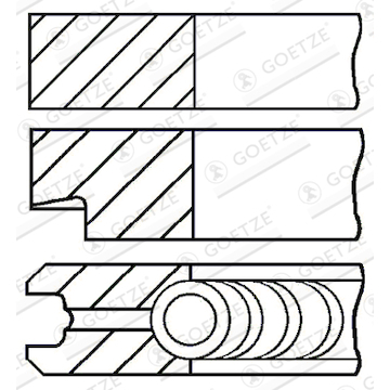 Sada pístních kroužků GOETZE ENGINE 08-137600-00