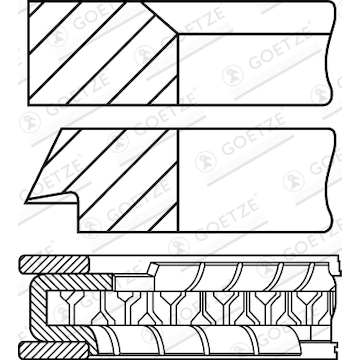 Sada pístních kroužků GOETZE ENGINE 08-147100-10