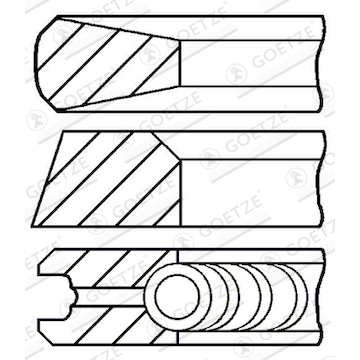 Sada pístních kroužků GOETZE ENGINE 08-155200-00