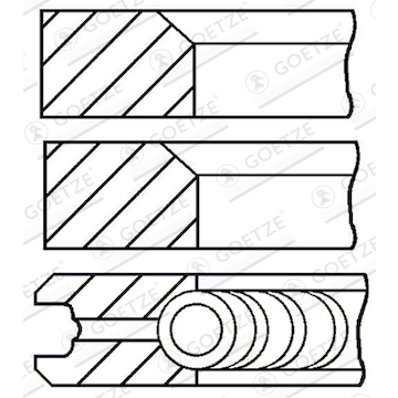 Sada pístních kroužků GOETZE ENGINE 08-170700-10