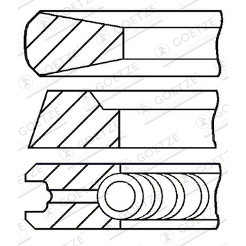 Sada pístních kroužků GOETZE ENGINE 08-173500-10