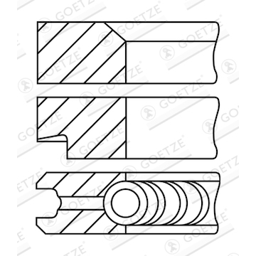 Sada pístních kroužků GOETZE ENGINE 08-176700-10