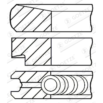 Sada pístních kroužků GOETZE ENGINE 08-207300-10