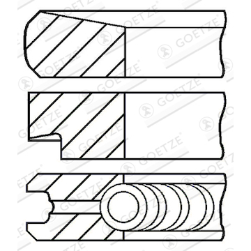 Sada pístních kroužků GOETZE ENGINE 08-207321-10