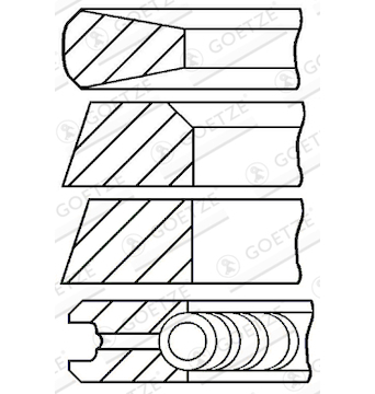 Sada pístních kroužků GOETZE ENGINE 08-207700-00