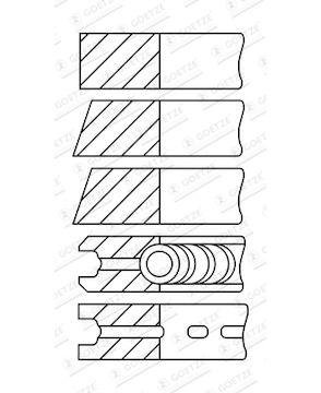 Sada pístních kroužků GOETZE ENGINE 08-273800-00