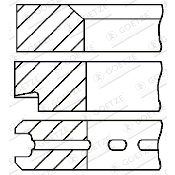 Sada pístních kroužků GOETZE ENGINE 08-277000-00