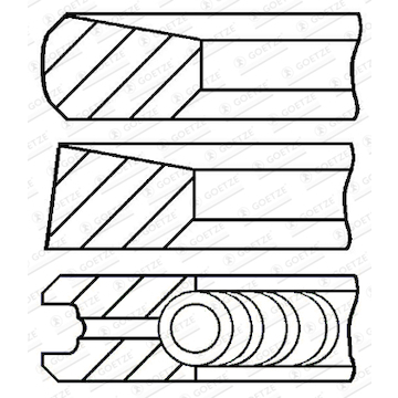 Sada pístních kroužků GOETZE ENGINE 08-287111-00