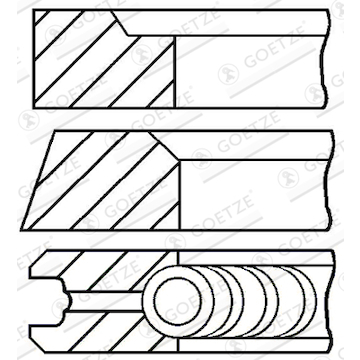 Sada pístních kroužků GOETZE ENGINE 08-295100-00