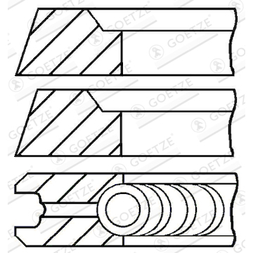 Sada pístních kroužků GOETZE ENGINE 08-318600-10